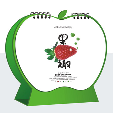 新款马年台历定制   果趣风格台历定制