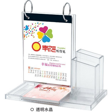步步高升新款亚克力水晶台历制作
